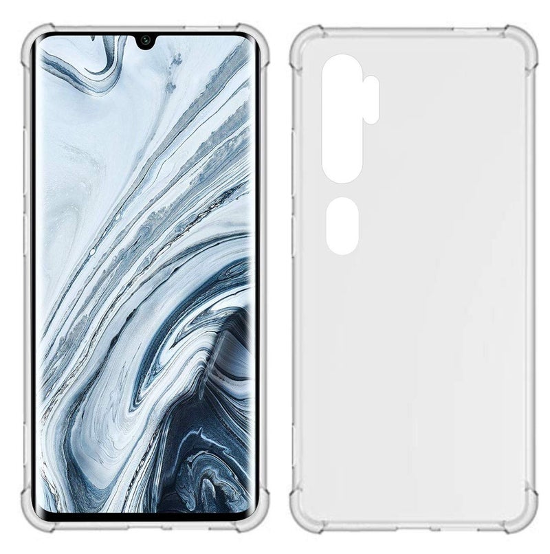 USTIYA Case for Xiaomi Note 10 / Mi Note 10 Pro / CC9 Pro TPU Four Corners Protective Cover Transparent Soft funda - Image 1