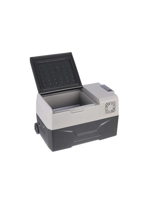 BICOOL Car Refrigerator, 30 Liters - Black and Grey
