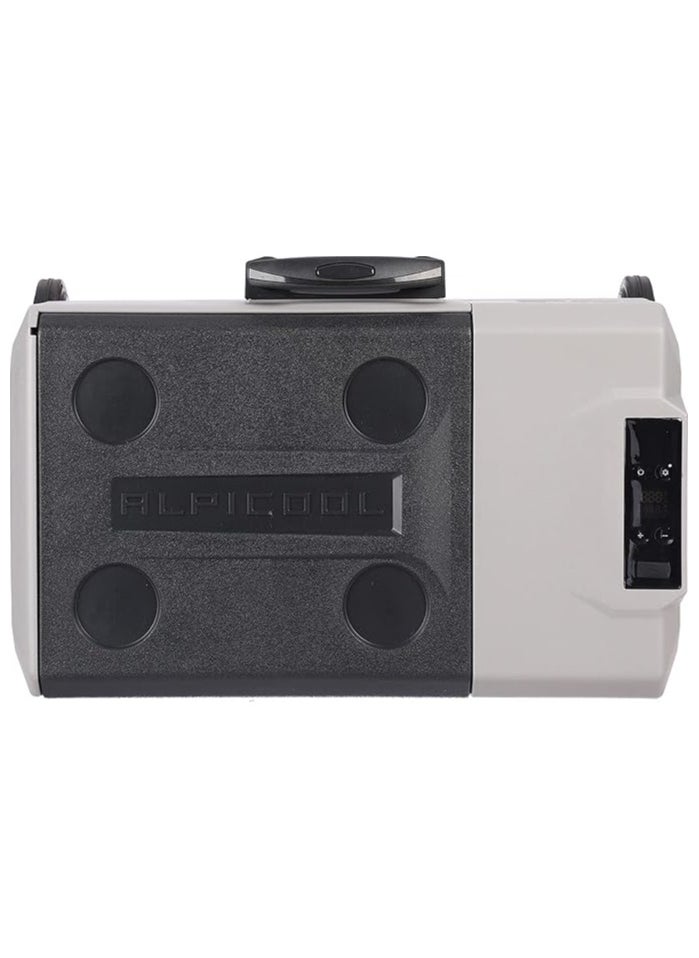 BICOOL Car Refrigerator, 30 Liters - Black and Grey