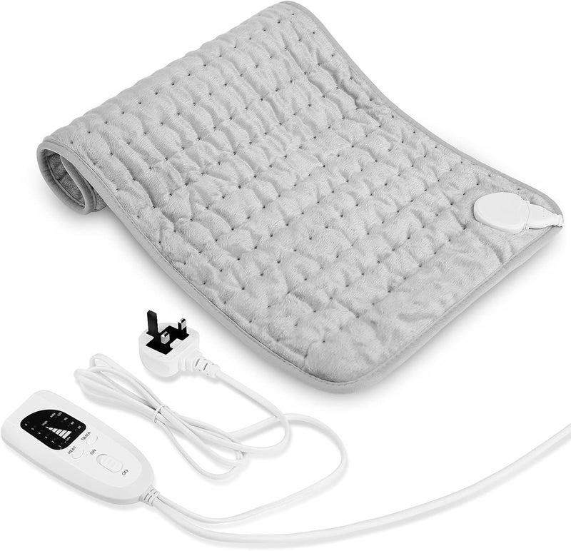 AMINAC Heating Pad Electric for Pain Relief of Back Neck and Shoulder, 6 Temperature Options, 4 Time Settings, Auto Shut Off (12 x 24 inches Heated Pad) - Image 1