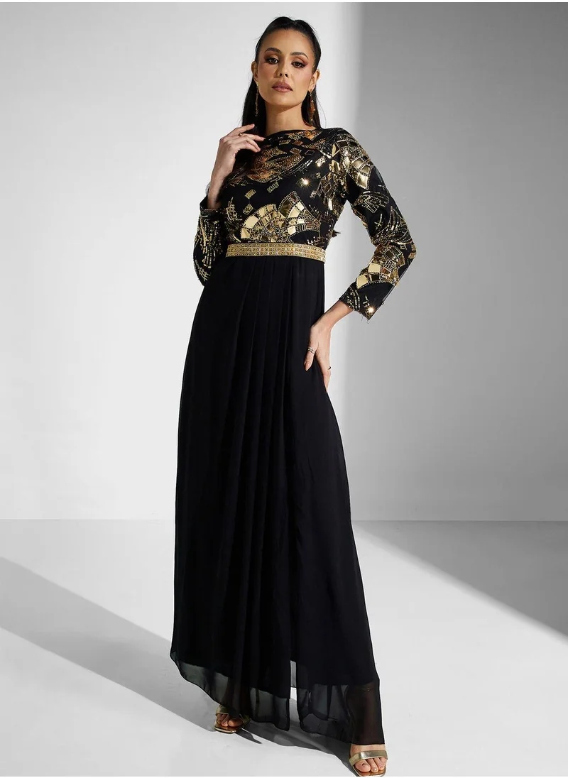 جولدن ابل Sequin Detail Dress
