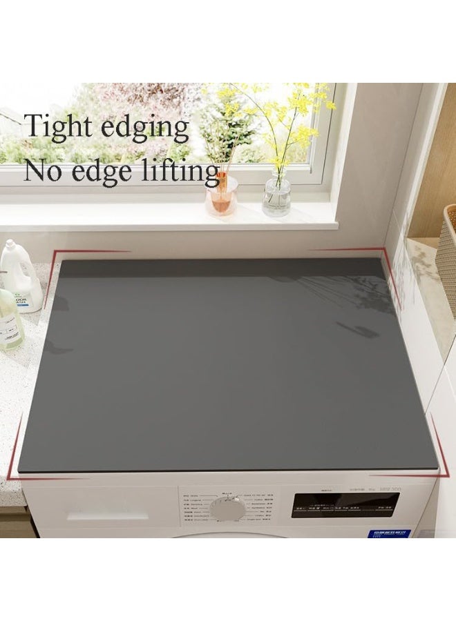 JCD Washer and Dryer Top Protector Mat, Silicone Waterproof Anti-Slip, Grey 60x60cm - Image 3