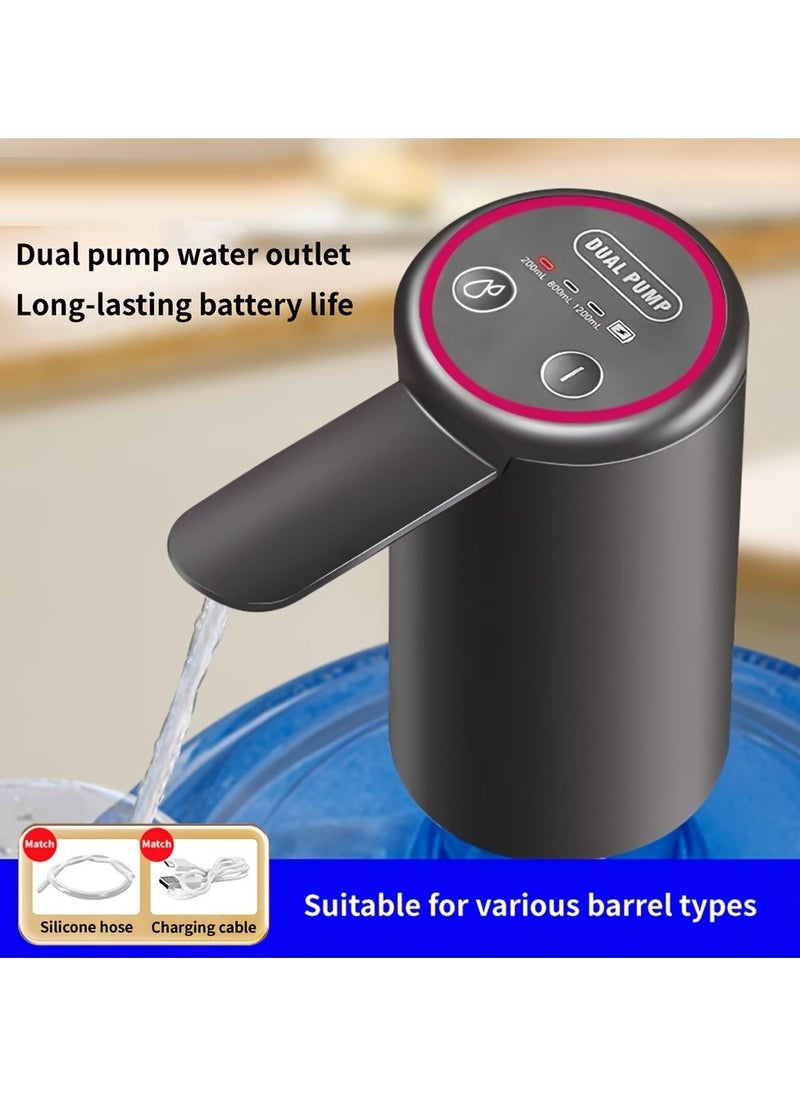 TWEGGON Water Can Dispenser Pump, With 3 Quantitative Modes 200Ml, 800Ml, 1200Ml, With Type C Charging and Fast Double Pump Assorted Color  - Image 1