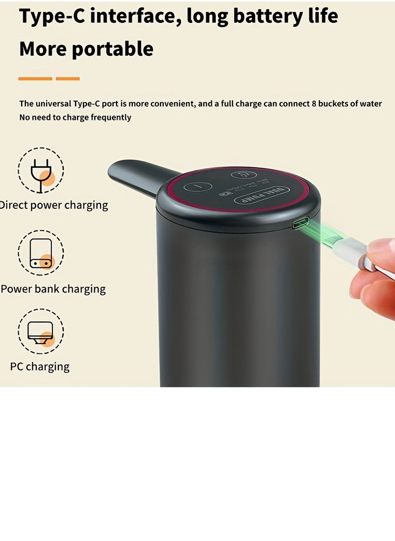 TWEGGON Water Can Dispenser Pump, With 3 Quantitative Modes 200Ml, 800Ml, 1200Ml, With Type C Charging and Fast Double Pump Assorted Color  - Image 5