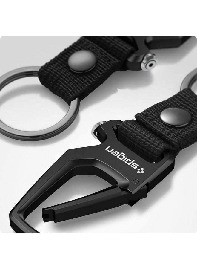 Spigen سبجن كارابيني، مشبك سلسلة مفاتيح السيارة، معدن متين [خفيف ومضغوط] [فتاحة زجاجات] للرجال والنساء، 2 حزمة - أسود - Image 5