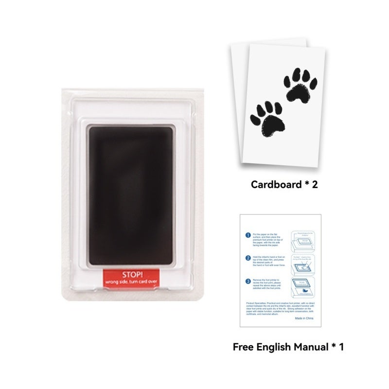 Mess-Free Ink Pad Kit: 8 Pack 2.5" x 3.5" Baby Safe Ink Pads With 16 Cards - Non-Toxic Pet Safe Print Kit For Newborns, Pets, Keepsake Projects - Image 4