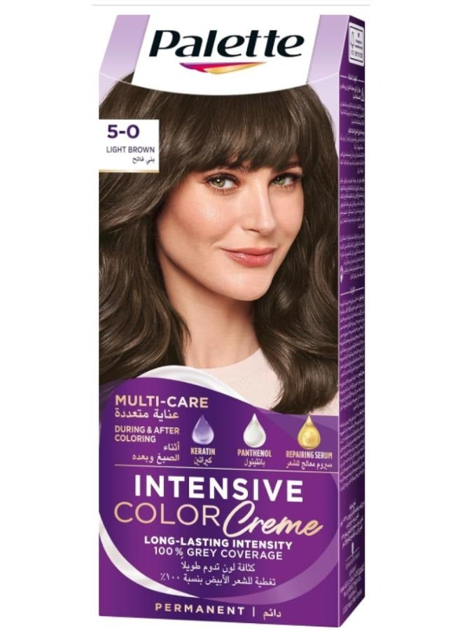 Palette Intense Hair Dye 5-0 Light Brown - Image 1