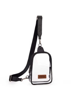 Wrangler Wrangler Crossbody Clear Sling Bags for Women Stadium Approved Cross Body Purse with Detachable Strap for Sports Events Concerts WG87-226BK  - Image 1
