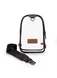 Wrangler Wrangler Crossbody Clear Sling Bags for Women Stadium Approved Cross Body Purse with Detachable Strap for Sports Events Concerts WG87-226BK  - Image 3