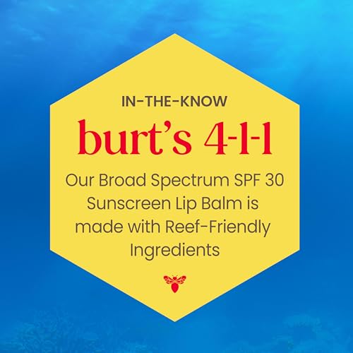 Burt's Bees Burt’s Bees SPF 30 Lip Balm, Beaches and Cream, Water-Resistant Sun Care, Nano-Free Zinc Oxide Formula, Natural Origin Conditioning Lip Treatment, 3 Tubes, 0.15 oz. - Image 5