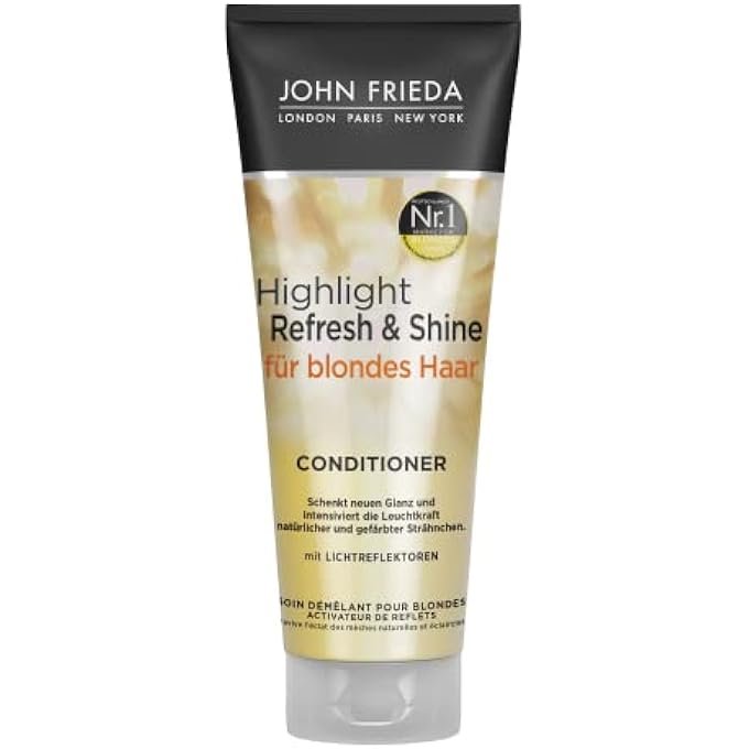 John Frieda HIGHLIGHT REFRESH & SHINE - CONDITIONER FOR BLONDE HAIR - GIVES NEW SHINE AND INTENSIFIES THE LUMINOSITY OF HIGHLIGHTS, 250 ML - Image 1