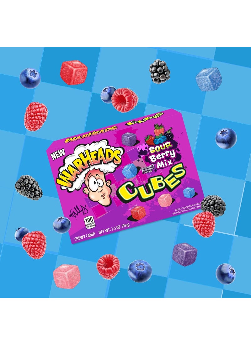 Warheads Sour Berry Mix Cubes 99g - Image 3
