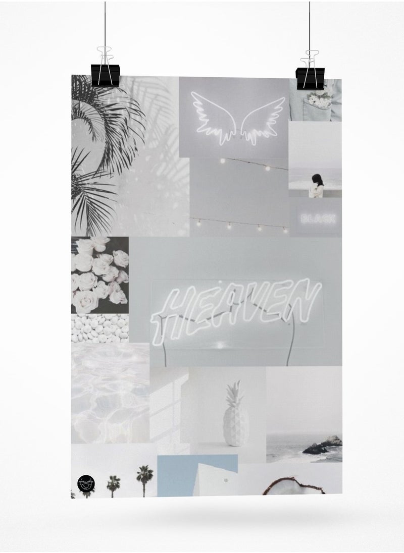 Reeman Design Poster printed with white designs 