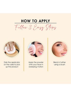 adbeni Brighten Moisturize Compact Powder With Light-Diffusing Particles For A Flawless, Long-Lasting, Oil-Control, Translucent Setting Powder For All Skin Tones, Shade-02, 20Gm  - Image 5