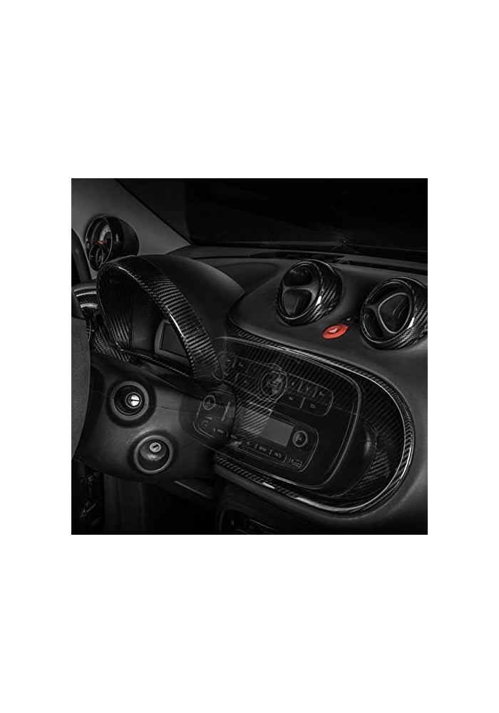 Wivplex Carbon Fiber Center Console Cover for Mercedes Smart 453 - Image 5