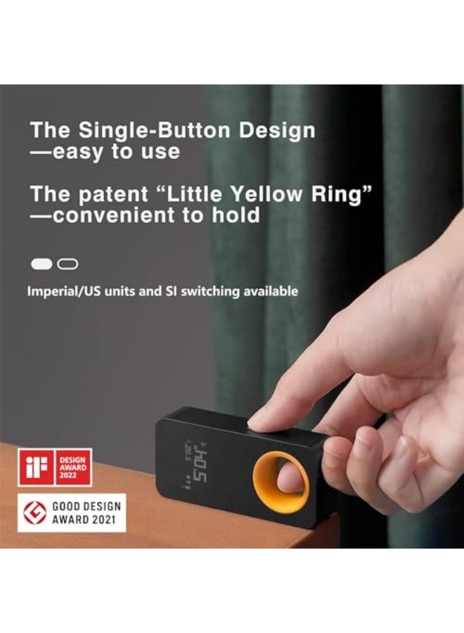 مقياس مسافة ليزر HOTO iRing مع بلوتوث، 98 قدم، دقة ±1/16 بوصة، وضعان للقياس، وحدات قابلة للتبديل M/Ft، شحن Type-C - Image 2