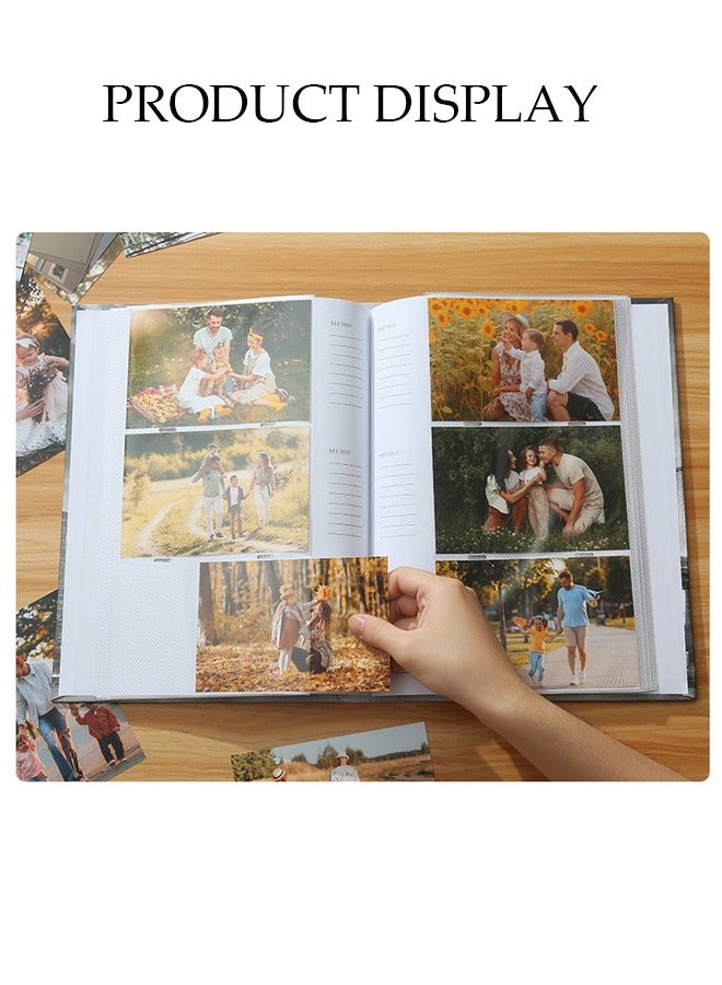 DUNISO 300 Pockets Foil Stamping Photo Album for 6 Inches Photos Portable Photo Album for Family Wedding Boys Girls  - Image 3