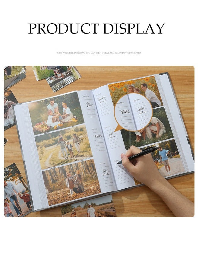 DUNISO 300 Pockets Foil Stamping Photo Album for 6 Inches Photos Portable Photo Album for Family Wedding Boys Girls  - Image 4