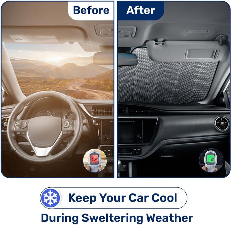GENANY Cat Group Funny Windshield Sun Shade for Car SUV Truck (55x30 Inches) - Image 3