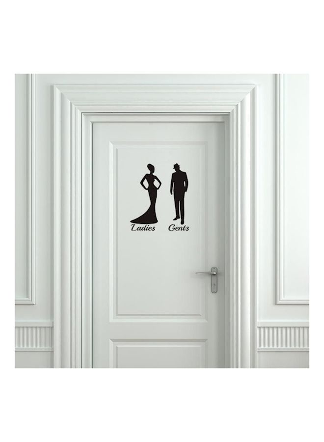 NIBEMINENT Toilet Gender Sign Door Sticker - Image 1
