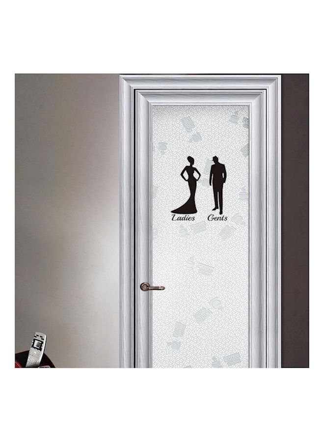 NIBEMINENT Toilet Gender Sign Door Sticker - Image 3