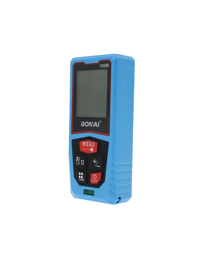 BOSS LIFE STYLE - Laser Measurement, Digital Laser Distance Meter, M/Inch/Foot Unit Switch Backlit LCD 4-Line Display  Shockproof, Measure Distance, Area and VolumeLaser Measurement, Digital Laser Distance Meter, 100M - Image 1