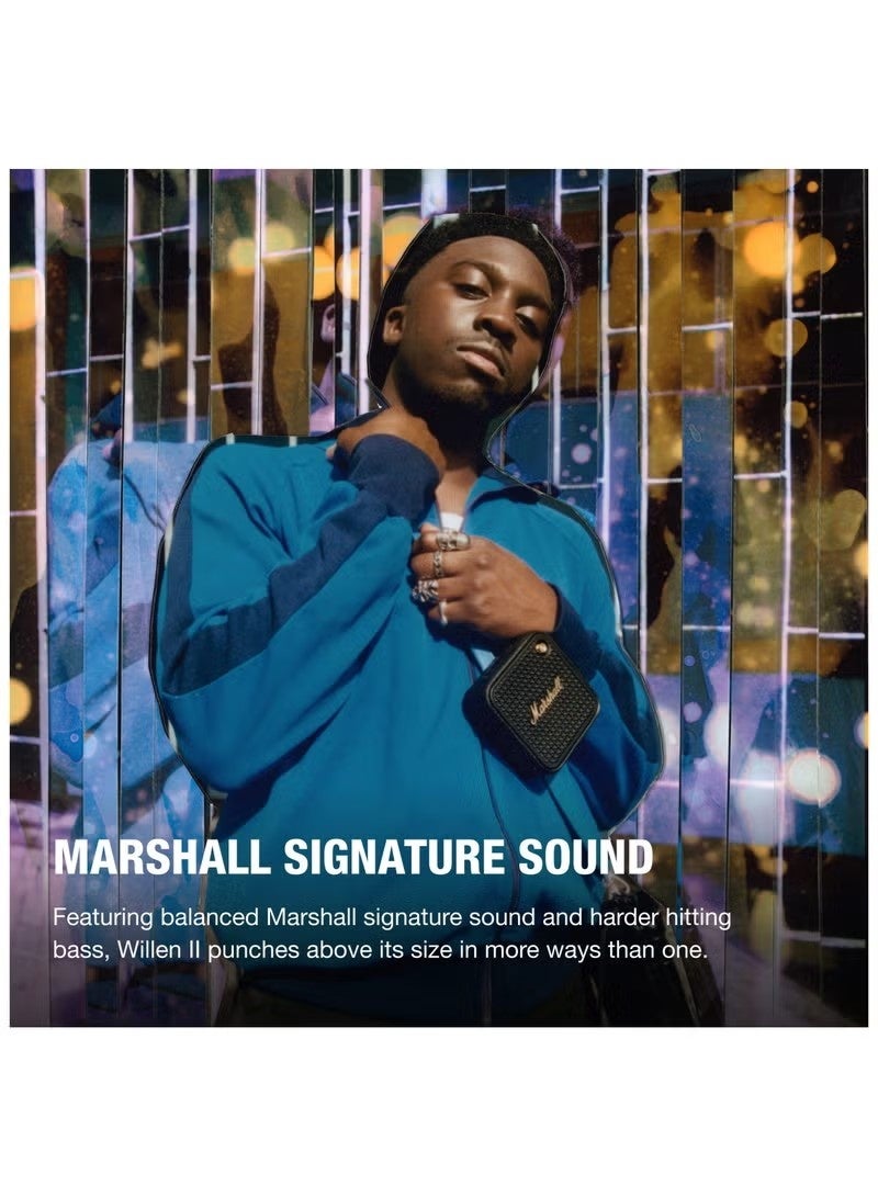 MARSHALL WILLEN Marshall Portable Wireless Bluetooth Speaker Mini Speaker Subwoofer Outdoor - Black / Brass - Image 2