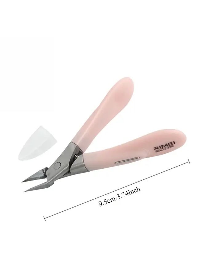 Pink Diagonal Pliers For Ingrown Nails 50 Gutter Isolation Mat Included Foot Care Tool - Image 4