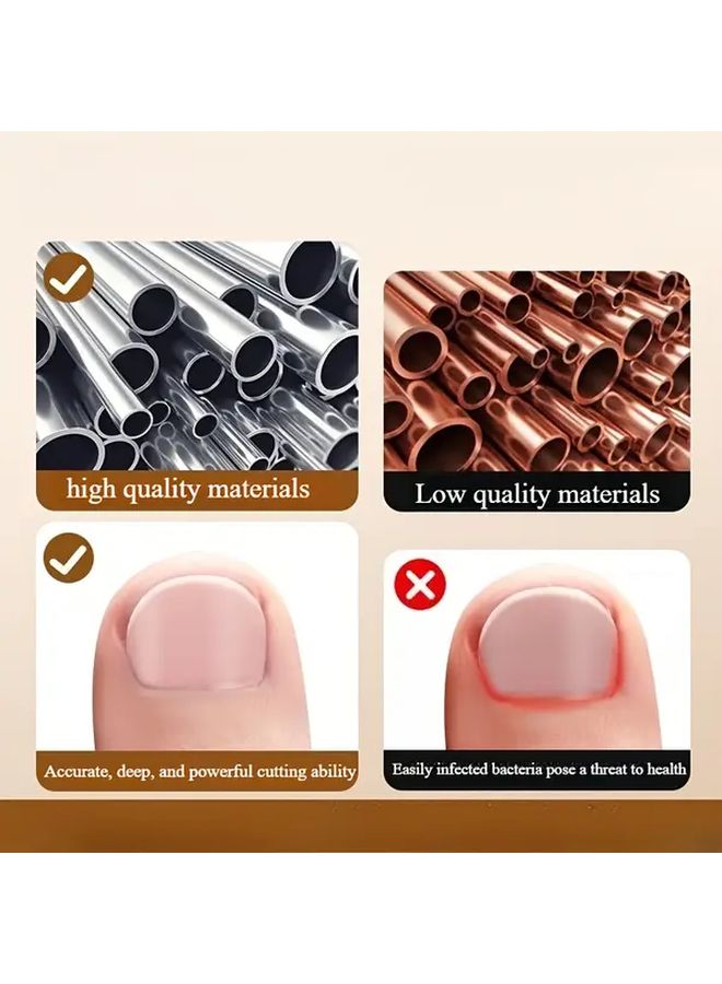 Pink Diagonal Pliers For Ingrown Nails 50 Gutter Isolation Mat Included Foot Care Tool - Image 5