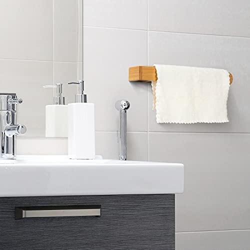 IThree IThree Furniture Wooden Towel Holder Rack for Bathroom Wooden Towel Hanger Towel Hanger for KitchenLiving RoomBedroom Towel Holder Rack for Kitchen - Image 4