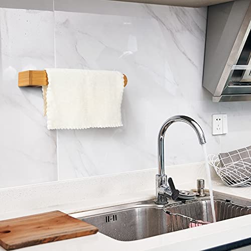 IThree IThree Furniture Wooden Towel Holder Rack for Bathroom Wooden Towel Hanger Towel Hanger for KitchenLiving RoomBedroom Towel Holder Rack for Kitchen - Image 2