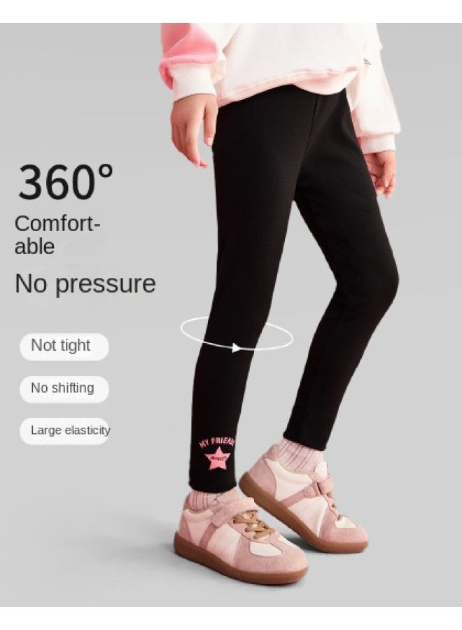 abckids Girls' 2025 Autumn High-waisted Yoga Pants For Tweens & Teens, Stretchy Slim-fit Leggings For Longer-looking Legs - Image 1