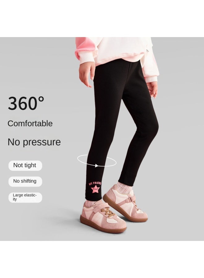 abckids Girls' 2025 Autumn High-waisted Yoga Pants For Tweens & Teens, Stretchy Slim-fit Leggings For Longer-looking Legs - Image 2