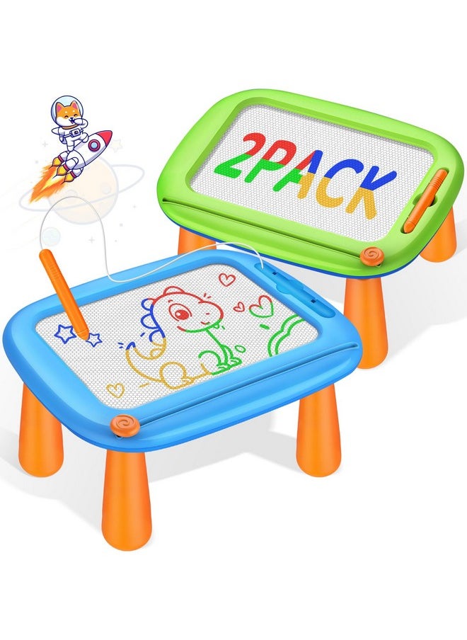 Officygnet Toddler Toys Ages 1-2 & 2-3 Boys Girls, 2 Pack Magnetic Drawing Board For Baby Kids, Doodle Board Learning Toys For Toddlers 1-3, Christmas Birthday Gifts For 1, 2, 3 Year Old Boys Girls  - Image 1