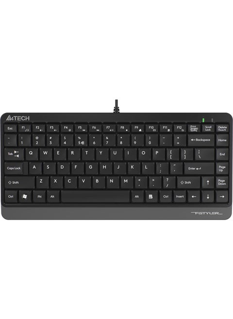 A4 Tech FK11 Q mm Mini Gray Black Keyboard with USB Cable