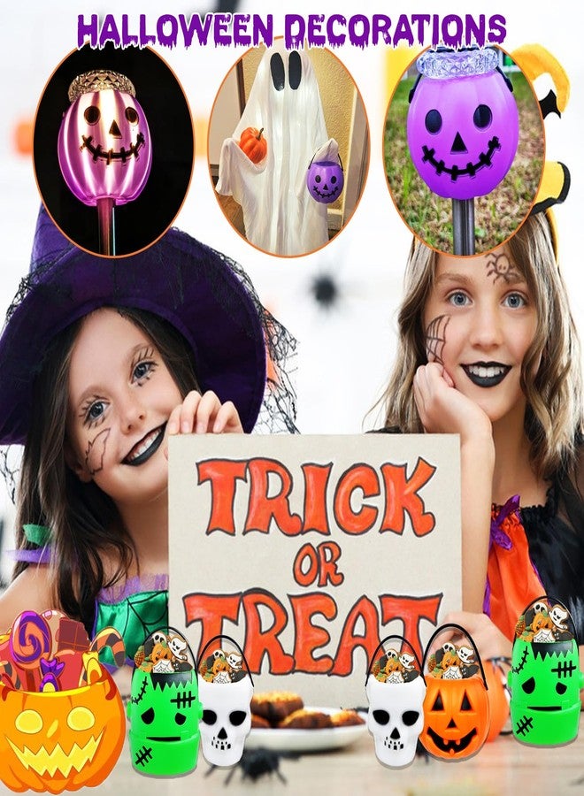 Blvochnnt 14 PCS Mini Halloween Candy Holder,Portable Pumpkin Ghost Cauldron Bucket with Candy Bags Black Wire Ties Halloween Party Supplies for Kids,Trick or Treat - Image 5