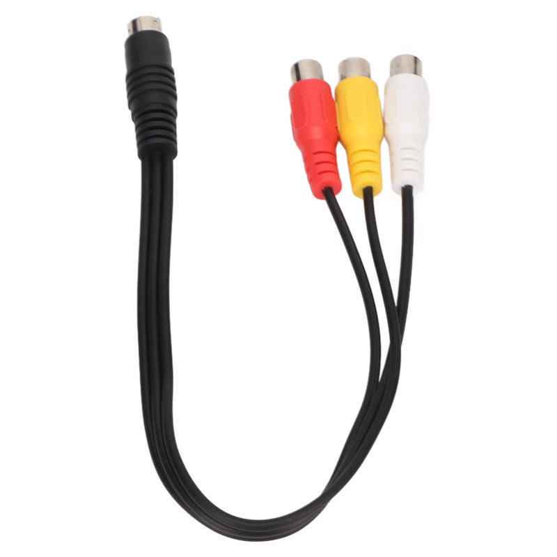 كابل S Video 4 سلك إلى 3RCA أنثى: قلب نحيف نقي مُعزل مزدوج - توصيل مستقر سهل الاستخدام لنقل إشارات الفيديو - Image 3
