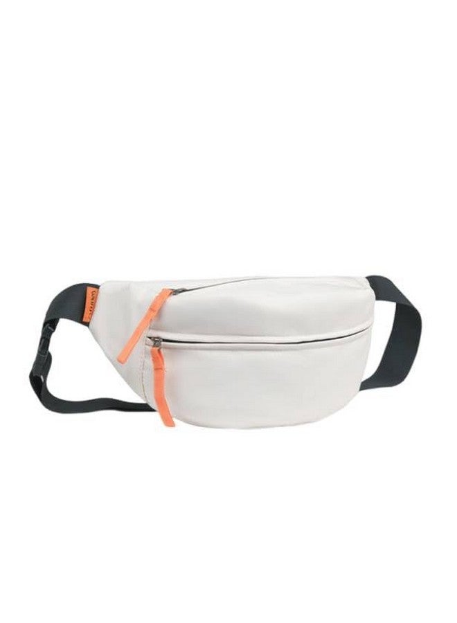 GUSTAVE® Waist Bags for Men Women, Fanny Pack Women Cross Body Bag Mens Nylon Shoulder Bag, Money Bag for Commuting, Travel, Outdoor Activities, Cycling(white) - Image 1