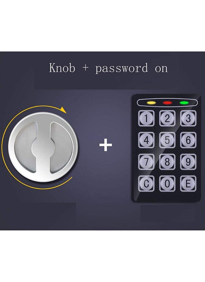 RAHU RAHU Electronic Digital Security Safe Box Money Safety Password Lock Box Solid Alloy Steel Cabinet locker for Home Office Hotel Rooms Valuables items Jewelry Gold Cash Money  - Image 4