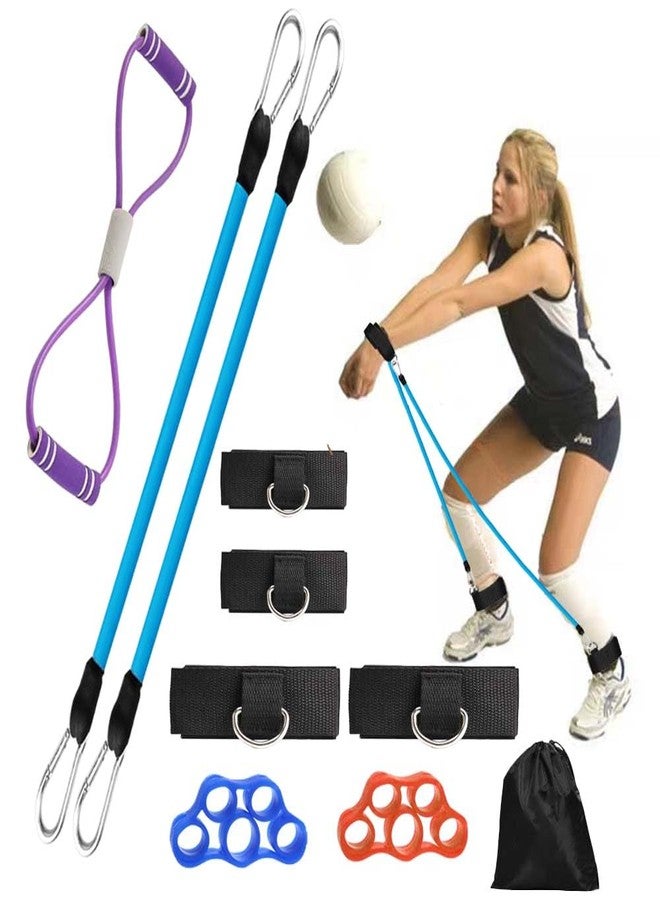 ENERACES Volleyball Passing Trainer with Resistance Bands – Volleyball Passing Bands & Arm Bands Set for Volleyball Practice, Agility, Serving, Arm Swing & Pass Training - Image 1