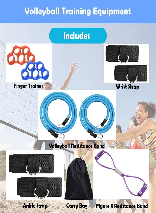 ENERACES Volleyball Passing Trainer with Resistance Bands – Volleyball Passing Bands & Arm Bands Set for Volleyball Practice, Agility, Serving, Arm Swing & Pass Training - Image 2