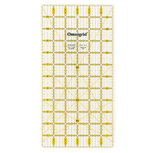 Omnigrid 6" x 12" Rectangle Quilting and Sewing Ruler - Image 1