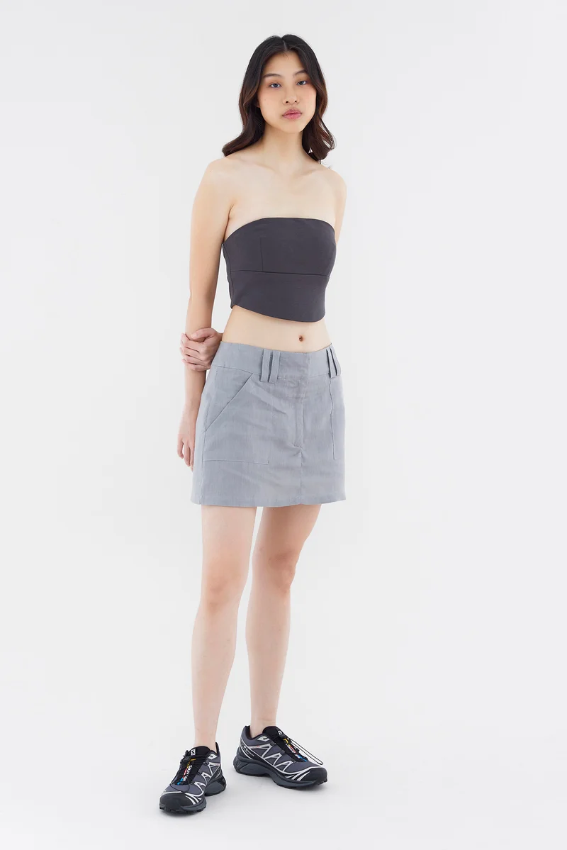 The Editor's Market Vanrell Linen Low-Rise Skirt