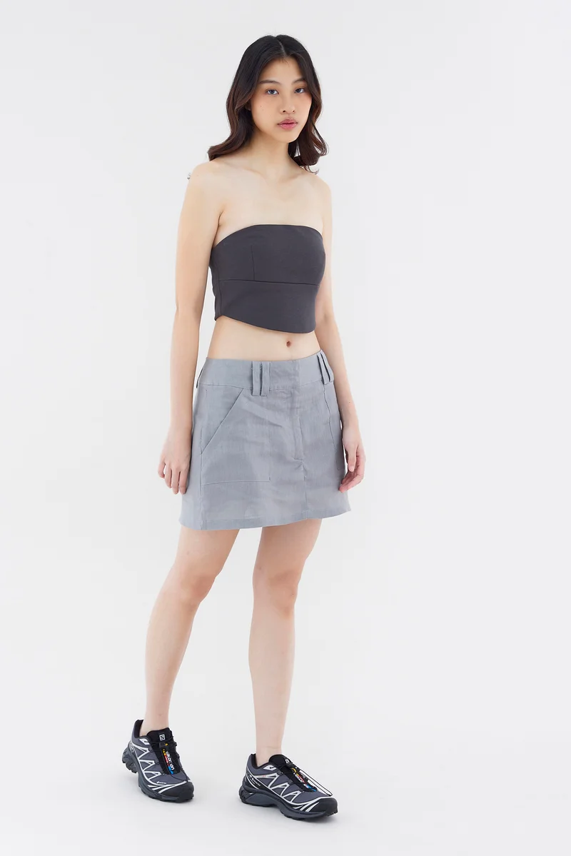 The Editor's Market Vanrell Linen Low-Rise Skirt
