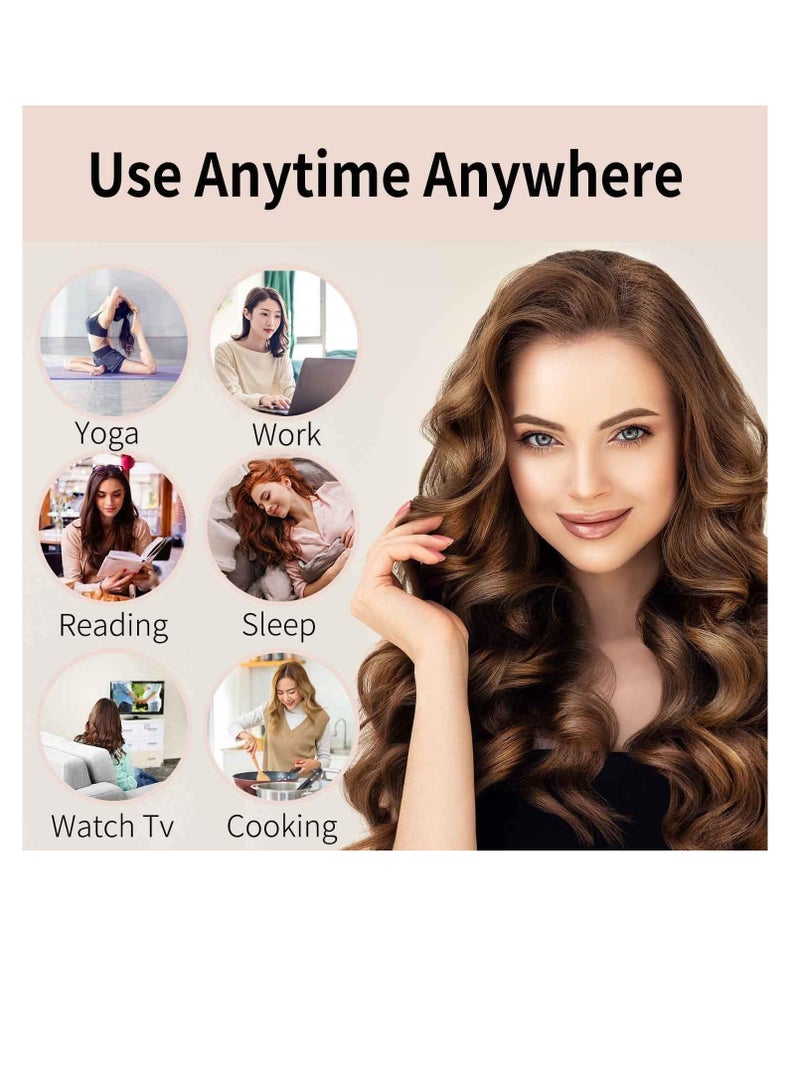 Premify Satin Heatless Hair Curler, 3pcs Overnight Hair Curling Set, Heatless Curling Rod & Headbands for Short & Long Hair, Heatless Curls & Hair Wrap Curlers (Charcoal)  - Image 5