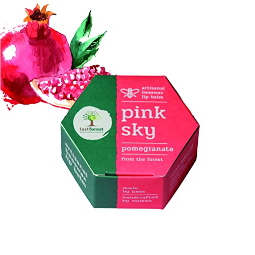 Last Forest Beeswax Lip Balm for Men & Women 5g, Non-sticky, 24 Hrs Lip Moisturizer For Dry And Chapped Lips, SPF with Vitamin A, Nourish & Protect (Pomegranate) - Image 1