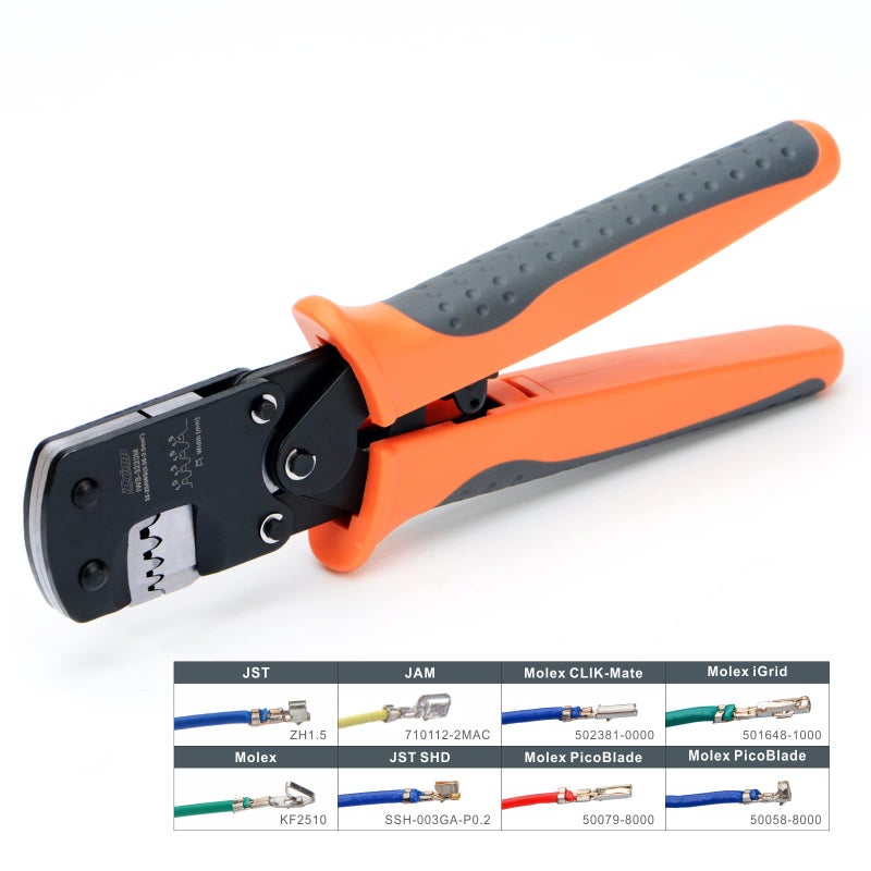 IWISS iCrimp IWS-3220M Micro Connector Pin Crimping Tool 0.03-0.52mmÂ² 32-20AWG Ratcheting Crimper for D-Sub,Open Barrel suits Molex,JST,JAE - Image 2