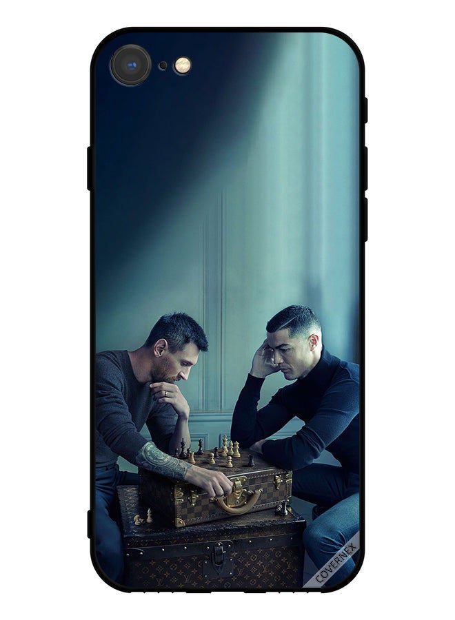 Covernex Protective Case Cover For Apple iPhone 8 Messi Vs Ronaldo Play Chess  - Image 1