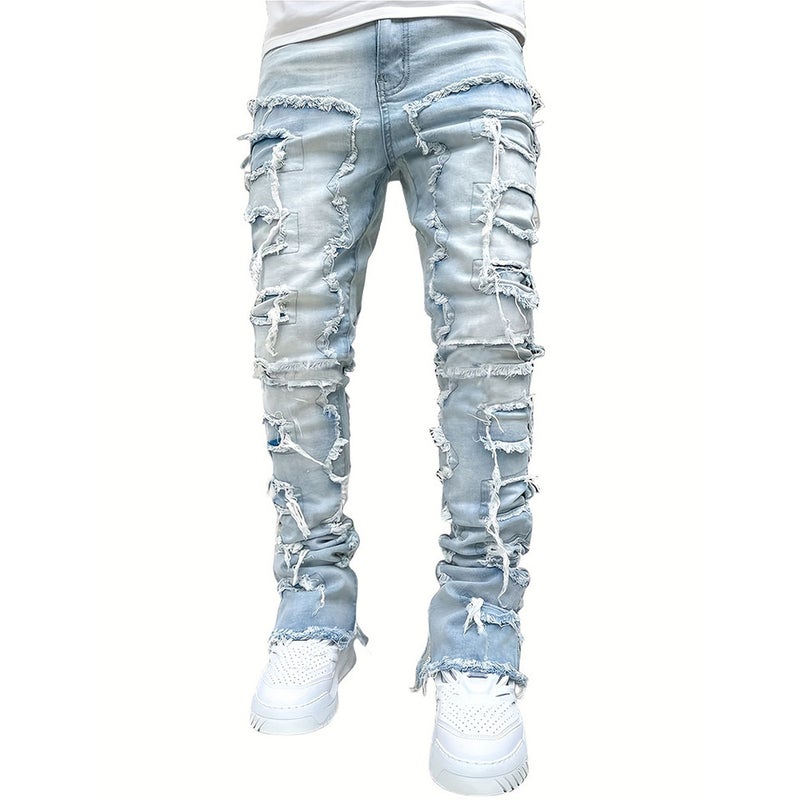 Unisex Casual Daily Denim Jeans - Image 1