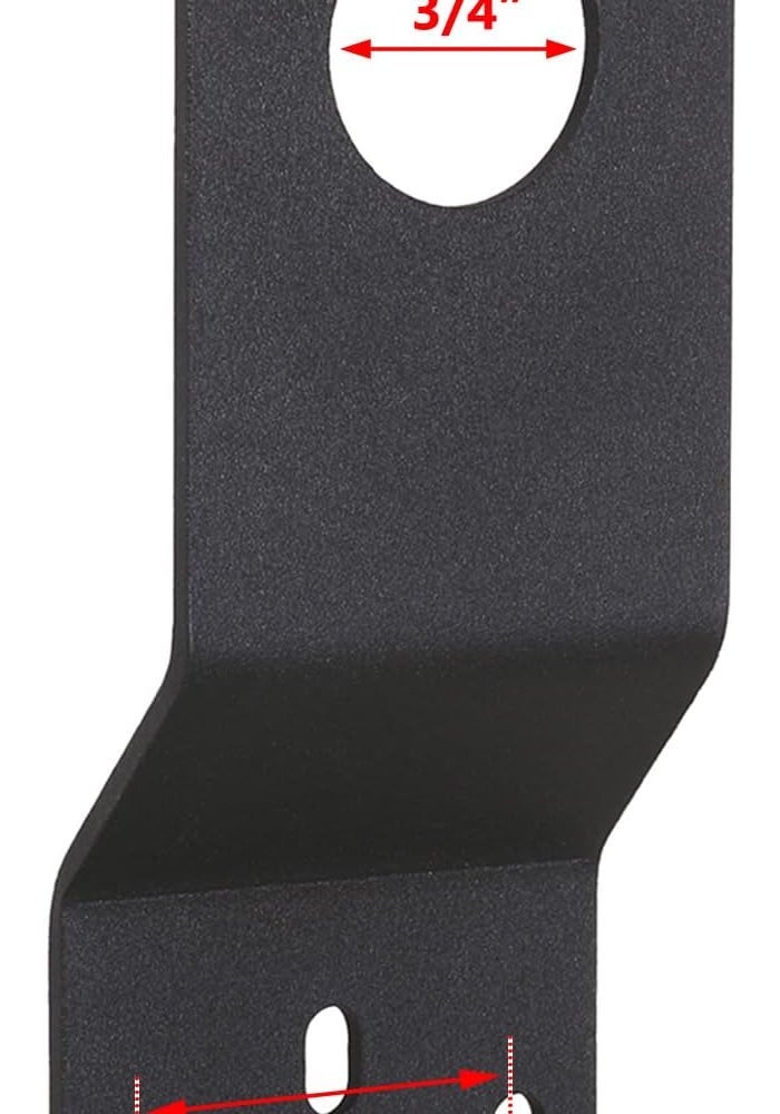 VANROUG 2 Pcs Black Antenna Mount Brackets for UHF VHF Ham NMO Antennas - Image 2